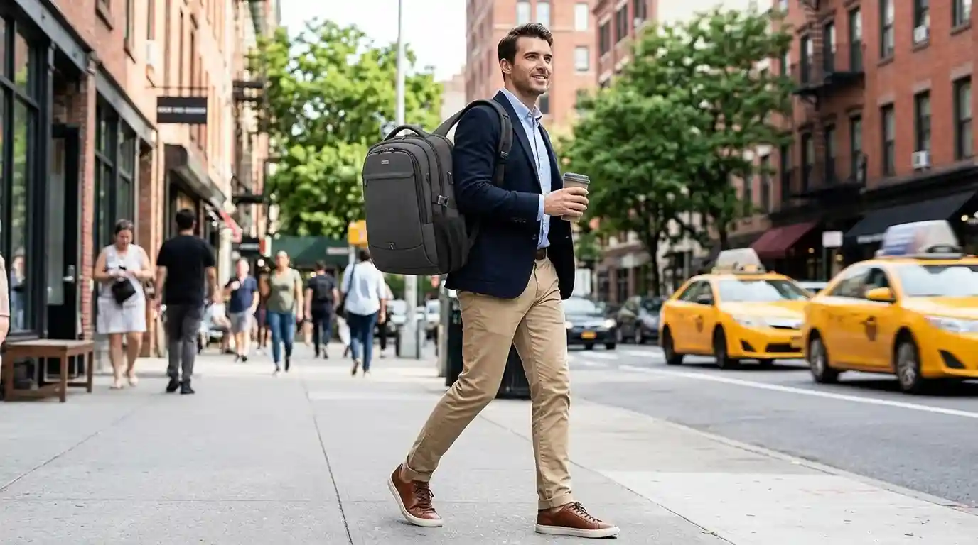 DUSLANG professional laptop backpack for business travel